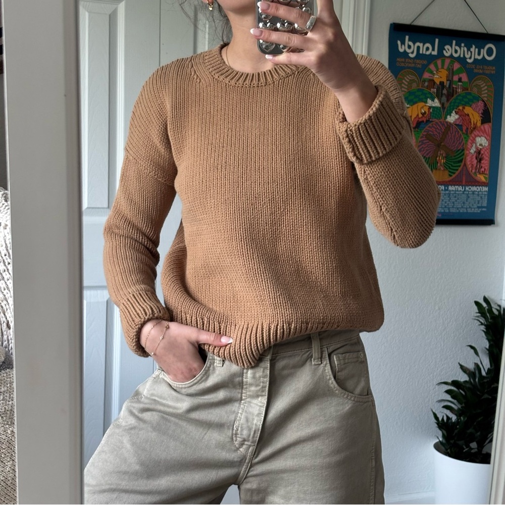 Banana Republic Camel Crew Neck Sweater